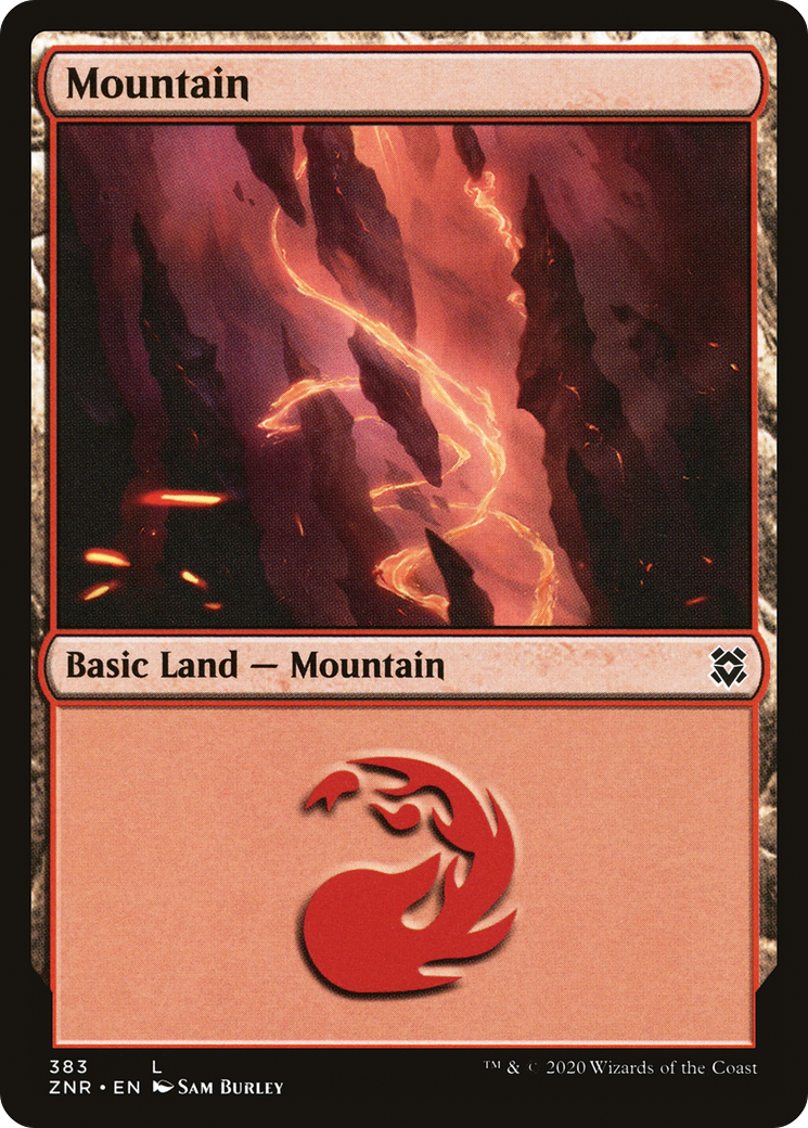 Mountain (ZNR-383) - Zendikar Rising Foil - Premium MTG Single from Wizards of the Coast - Just $0.08! Shop now at Game Crave Tournament Store