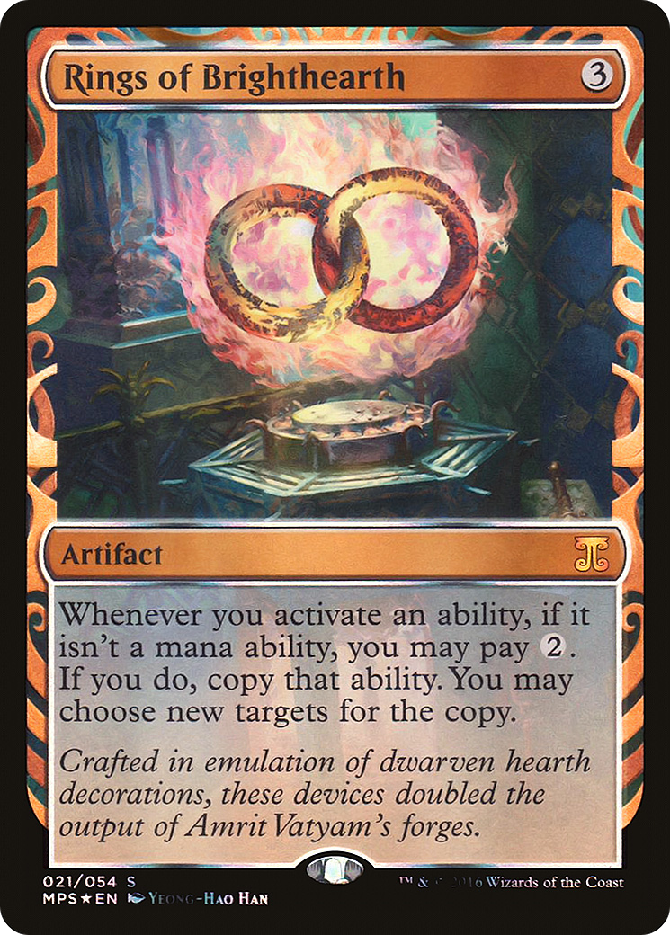 Rings of Brighthearth (MPS-021) - Kaladesh Inventions Foil - Premium MTG Single from Wizards of the Coast - Just $66.56! Shop now at Game Crave Tournament Store