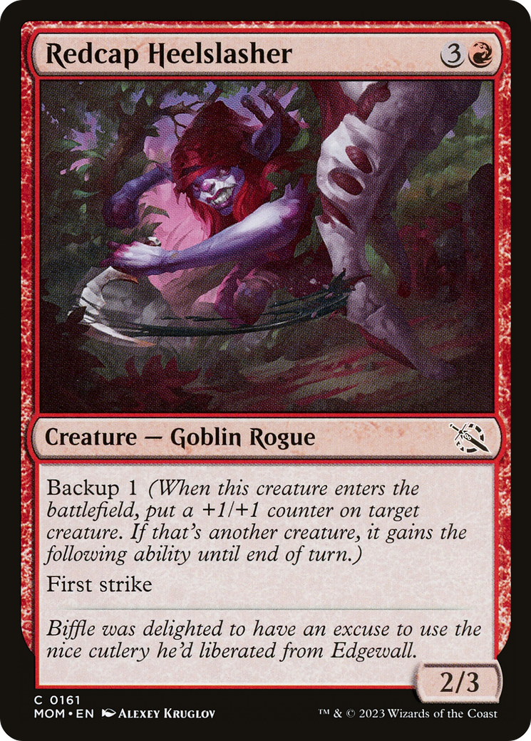 Redcap Heelslasher (MOM-161) - March of the Machine - Premium MTG Single from Wizards of the Coast - Just $0.08! Shop now at Game Crave Tournament Store