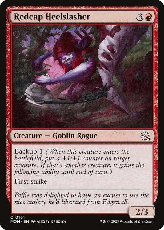 Redcap Heelslasher (MOM-161) - March of the Machine - Premium MTG Single from Wizards of the Coast - Just $0.08! Shop now at Game Crave Tournament Store