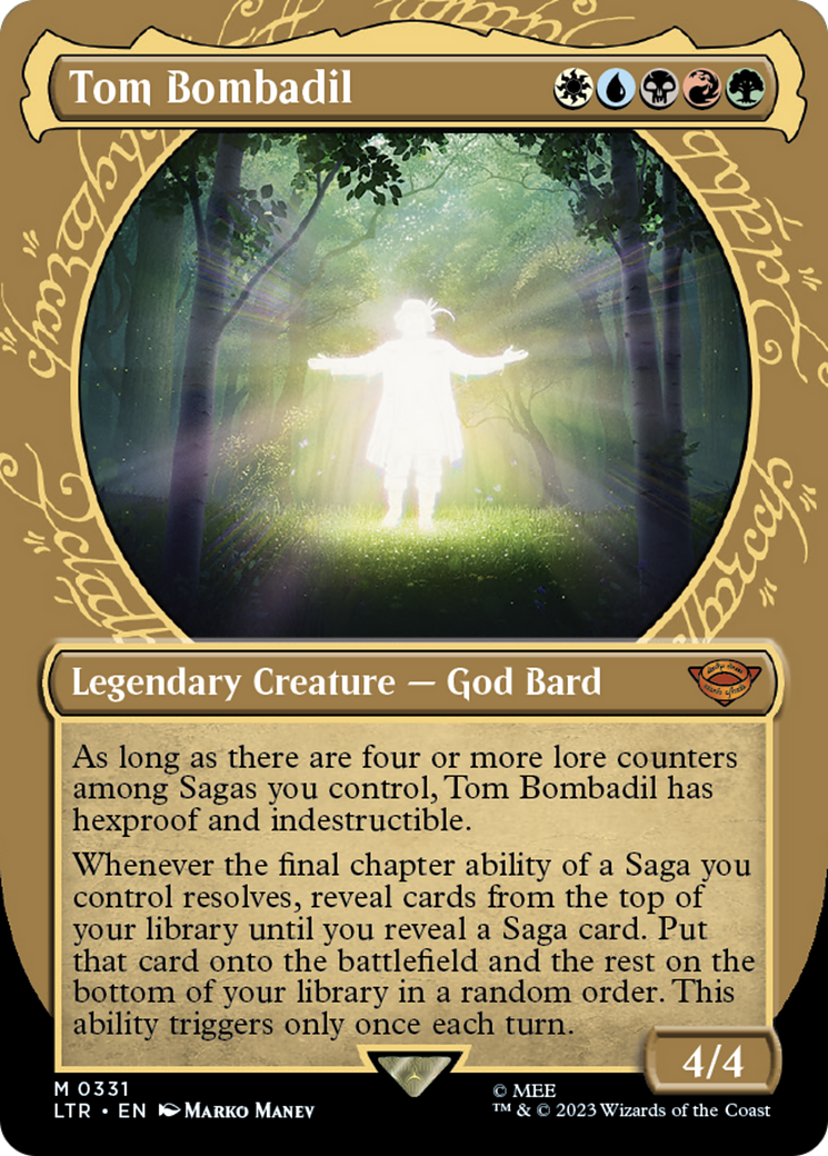 Tom Bombadil (LTR-331) - The Lord of the Rings: Tales of Middle-earth: (Showcase) (Borderless) - Premium MTG Single from Wizards of the Coast - Just $1.52! Shop now at Game Crave Tournament Store