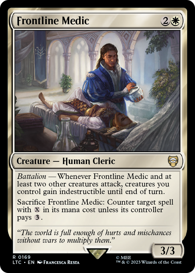 Frontline Medic (LTC-169) - Tales of Middle-earth Commander - Premium MTG Single from Wizards of the Coast - Just $0.08! Shop now at Game Crave Tournament Store