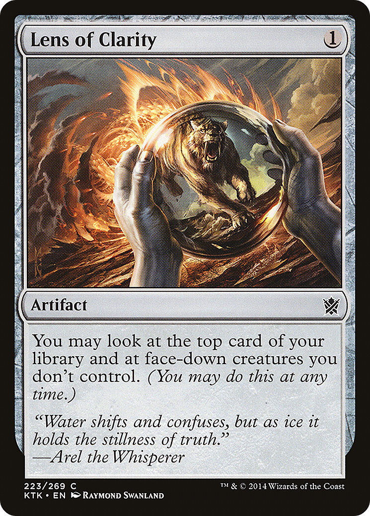 Lens of Clarity (KTK-223) - Khans of Tarkir - Premium MTG Single from Wizards of the Coast - Just $0.25! Shop now at Game Crave Tournament Store