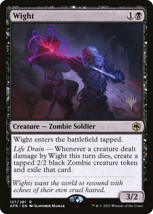 Wight (PAFR-127P) - Adventures in the Forgotten Realms Promos - Premium MTG Single from Wizards of the Coast - Just $0.08! Shop now at Game Crave Tournament Store