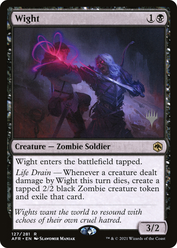 Wight (PAFR-127P) - Adventures in the Forgotten Realms Promos Foil - Premium MTG Single from Wizards of the Coast - Just $0.13! Shop now at Game Crave Tournament Store