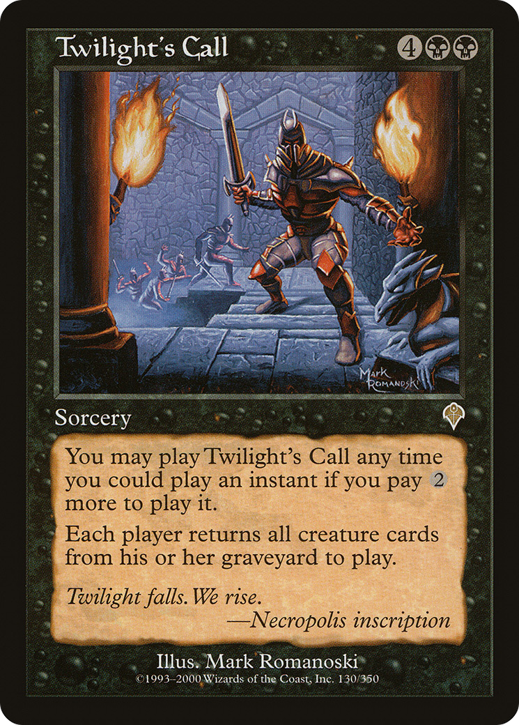 Twilight's Call (INV-130) - Invasion Foil - Premium MTG Single from Wizards of the Coast - Just $4.96! Shop now at Game Crave Tournament Store