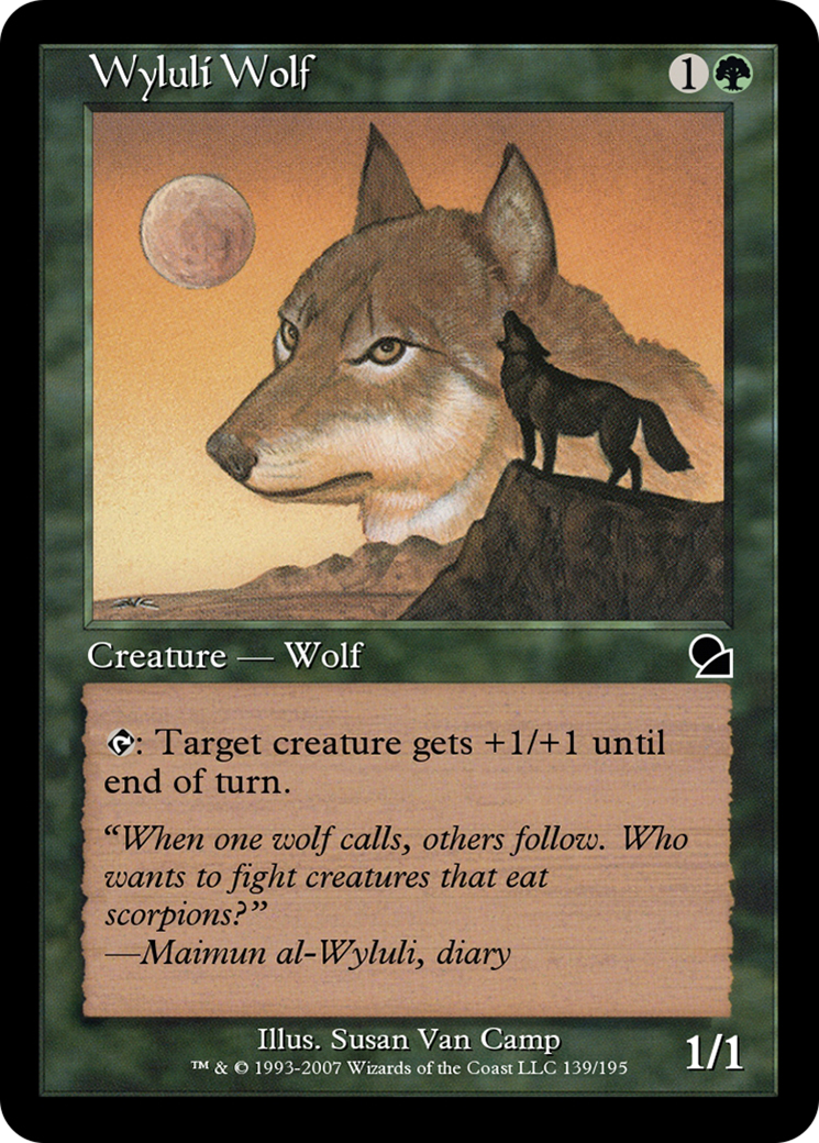 Wyluli Wolf (ME1-139) - Masters Edition - Premium MTG Single from Wizards of the Coast - Just $0! Shop now at Game Crave Tournament Store