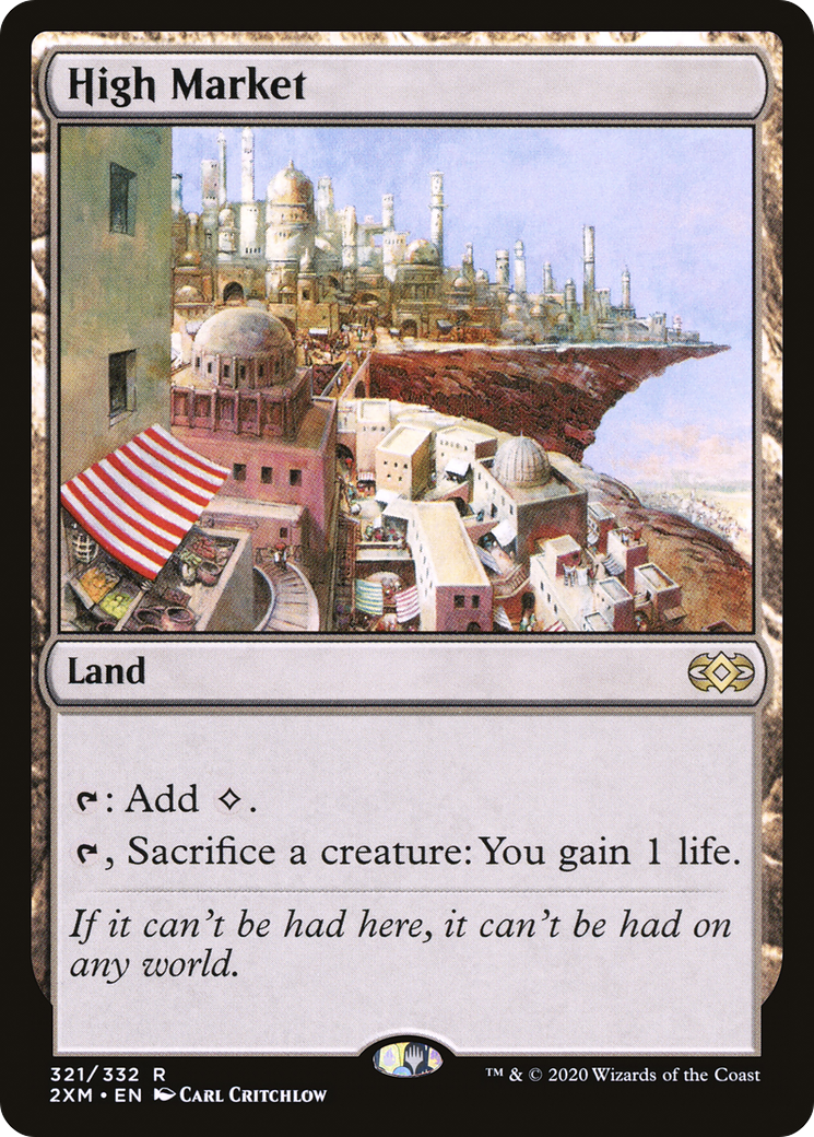 High Market (2XM-321) - Double Masters Foil - Premium MTG Single from Wizards of the Coast - Just $1.29! Shop now at Game Crave Tournament Store