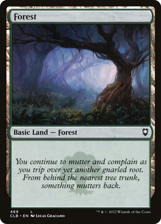 Forest (CLB-469) - Commander Legends: Battle for Baldur's Gate - Premium MTG Single from Wizards of the Coast - Just $0.08! Shop now at Game Crave Tournament Store