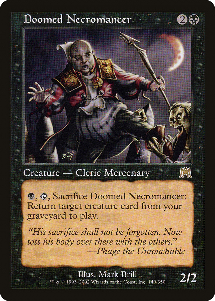 Doomed Necromancer (ONS-140) - Onslaught - Premium MTG Single from Wizards of the Coast - Just $0.37! Shop now at Game Crave Tournament Store