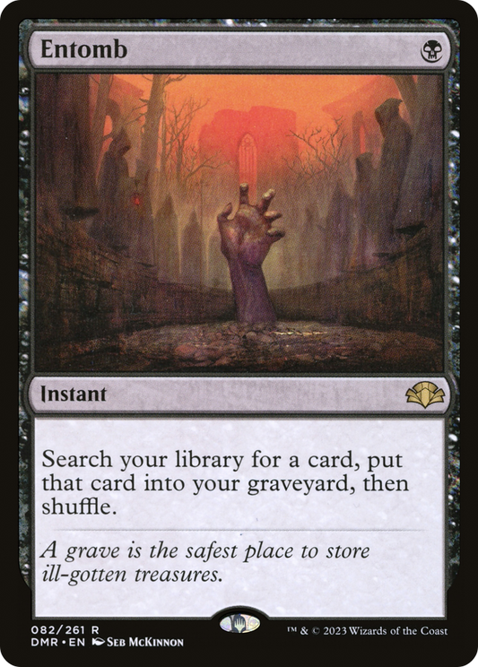Entomb (DMR-082) - Dominaria Remastered Foil - Premium MTG Single from Wizards of the Coast - Just $3.41! Shop now at Game Crave Tournament Store