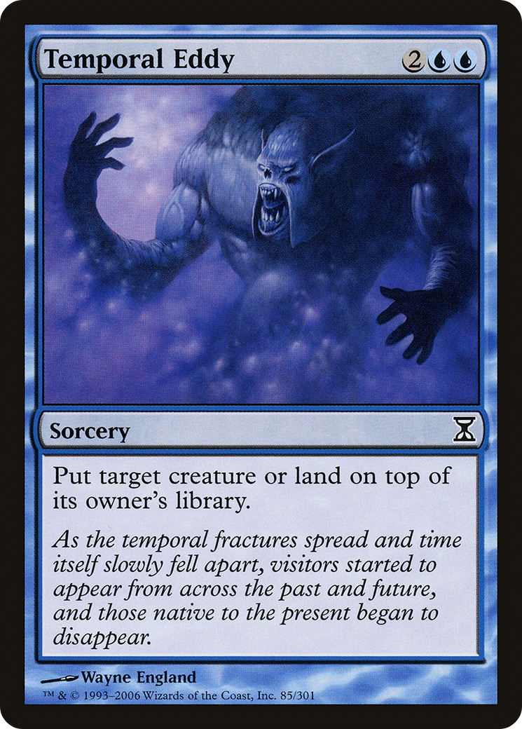 Temporal Eddy (TSP-085) - Time Spiral Foil - Premium MTG Single from Wizards of the Coast - Just $0.11! Shop now at Game Crave Tournament Store