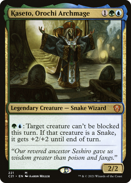 Kaseto, Orochi Archmage (C21-221) - Commander 2021 - Premium MTG Single from Wizards of the Coast - Just $0.26! Shop now at Game Crave Tournament Store
