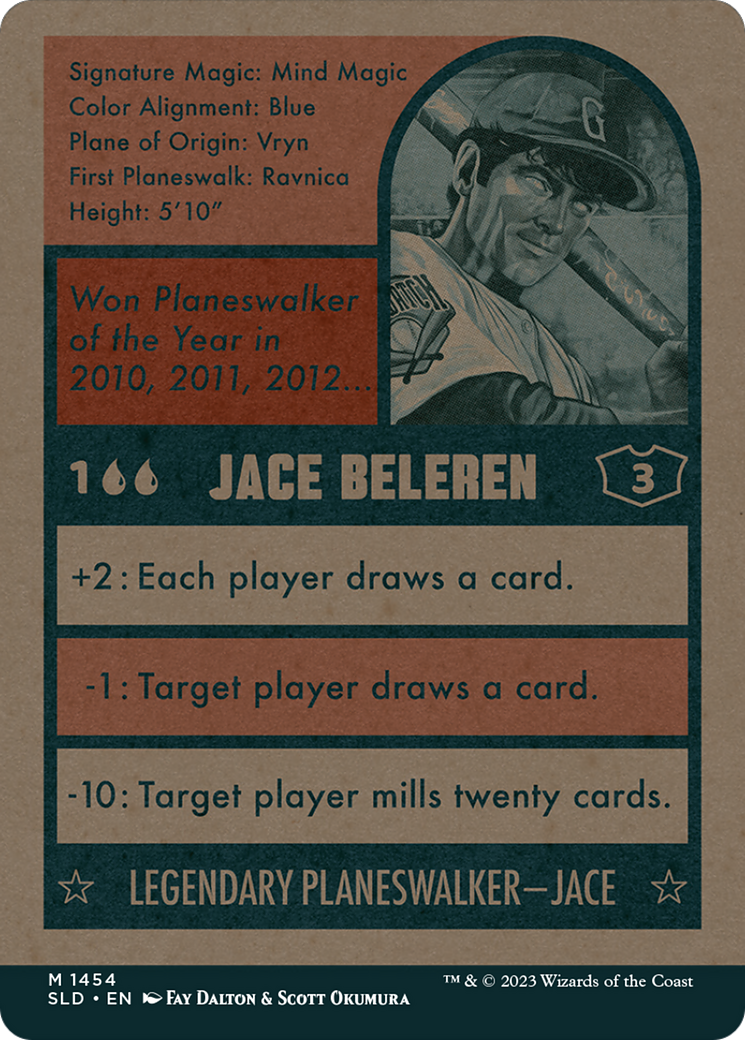 Jace Beleren // Jace Beleren (SLD-1454) - Secret Lair Drop: (Full Art) (Borderless) Foil - Premium MTG Single from Wizards of the Coast - Just $7.34! Shop now at Game Crave Tournament Store