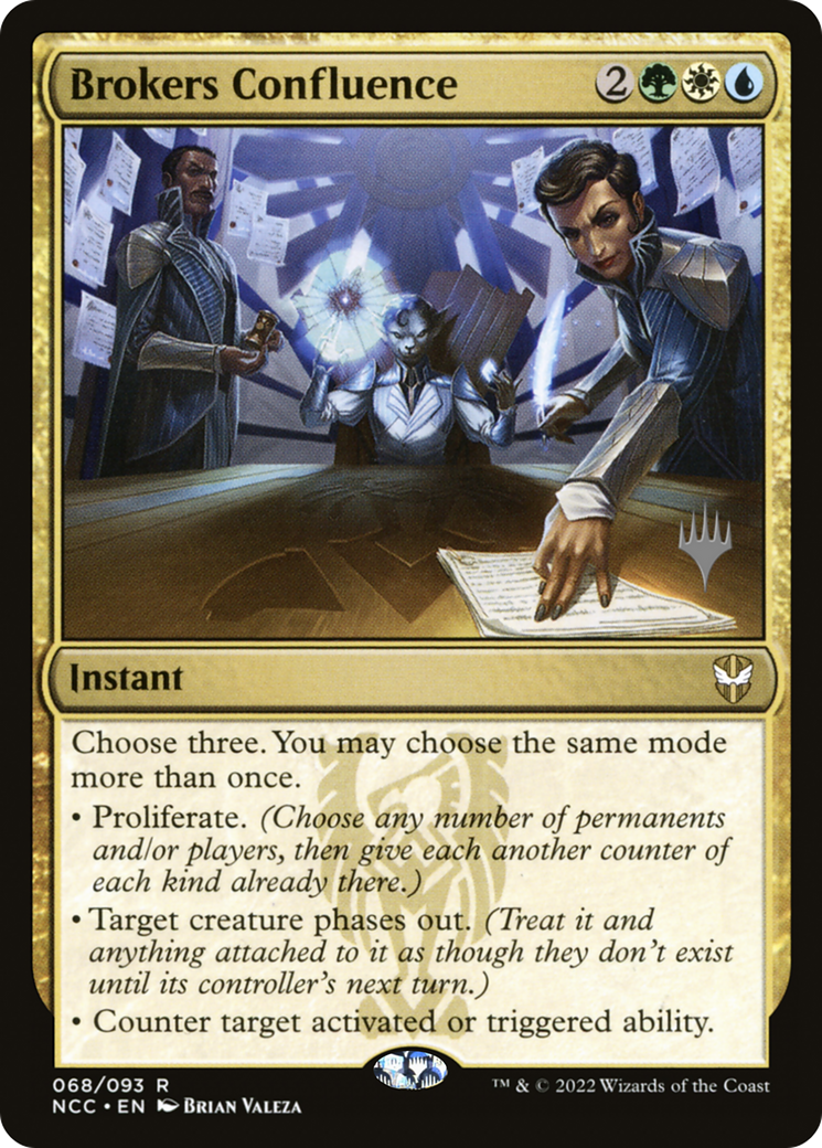 Brokers Confluence (PNCC-68P) - New Capenna Commander Promos Foil - Premium MTG Single from Wizards of the Coast - Just $1.61! Shop now at Game Crave Tournament Store
