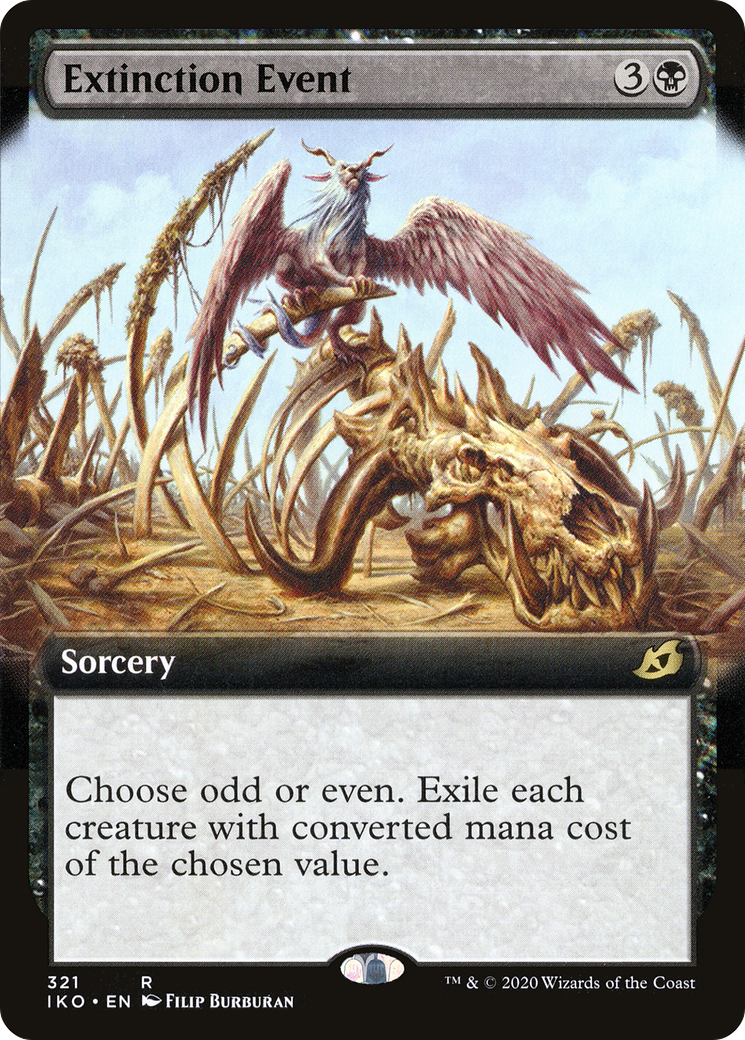 Extinction Event (IKO-321) - Ikoria: Lair of Behemoths: (Extended Art) - Premium MTG Single from Wizards of the Coast - Just $0.92! Shop now at Game Crave Tournament Store