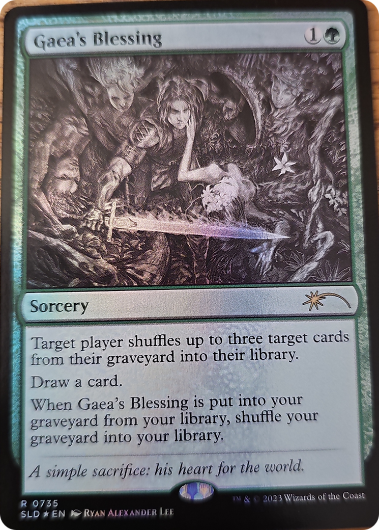 Gaea's Blessing (SLD-735) - Secret Lair Drop Foil - Premium MTG Single from Wizards of the Coast - Just $1.45! Shop now at Game Crave Tournament Store