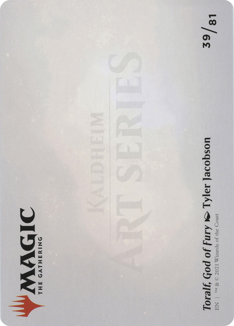 Toralf, God of Fury // Toralf, God of Fury (AKHM-039) - Kaldheim Art Series (Borderless) - Premium MTG Single from Wizards of the Coast - Just $0! Shop now at Game Crave Tournament Store