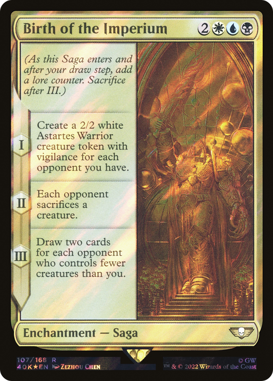 Birth of the Imperium (40K-107★) - Warhammer 40,000 Commander Foil - Premium MTG Single from Wizards of the Coast - Just $1.13! Shop now at Game Crave Tournament Store