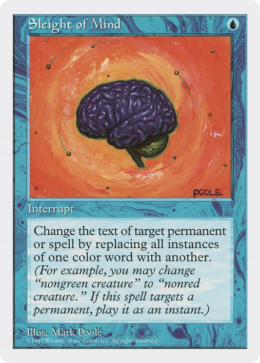 Sleight of Mind (5ED-124) - Fifth Edition - Premium MTG Single from Wizards of the Coast - Just $0.08! Shop now at Game Crave Tournament Store