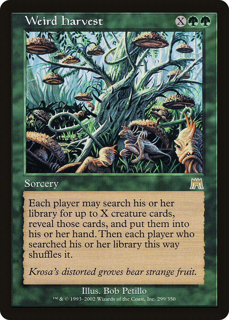 Weird Harvest (ONS-299) - Onslaught Foil - Premium MTG Single from Wizards of the Coast - Just $3.18! Shop now at Game Crave Tournament Store