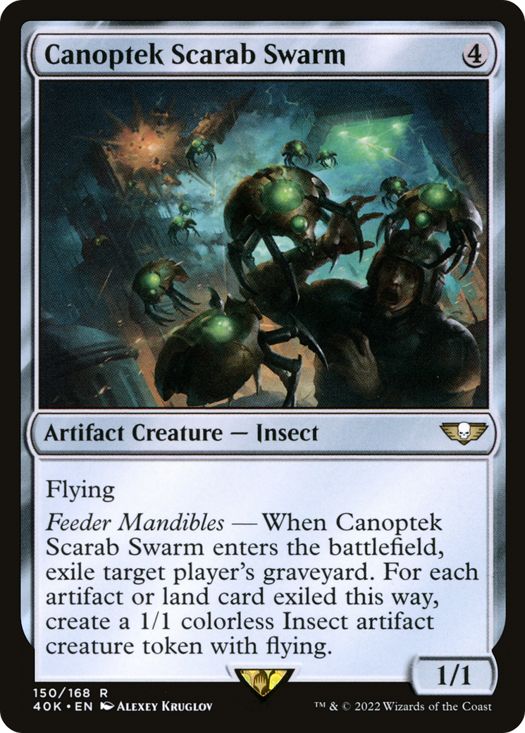 Canoptek Scarab Swarm (40K-150) - Warhammer 40,000 Commander - Premium MTG Single from Wizards of the Coast - Just $2.51! Shop now at Game Crave Tournament Store