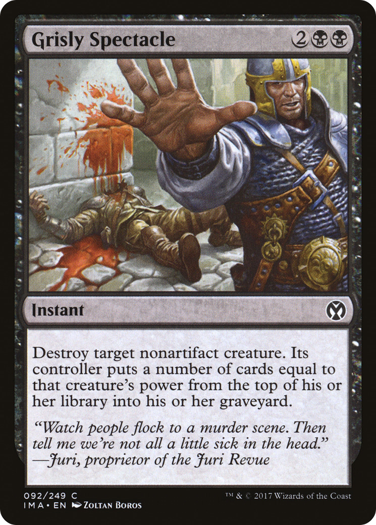 Grisly Spectacle (IMA-092) - Iconic Masters - Premium MTG Single from Wizards of the Coast - Just $0.08! Shop now at Game Crave Tournament Store
