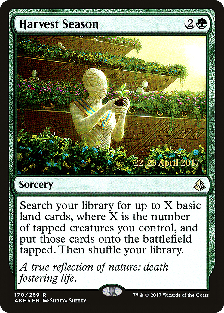 Harvest Season (PAKH-170S) - Amonkhet Promos Foil - Premium MTG Single from Wizards of the Coast - Just $1.35! Shop now at Game Crave Tournament Store
