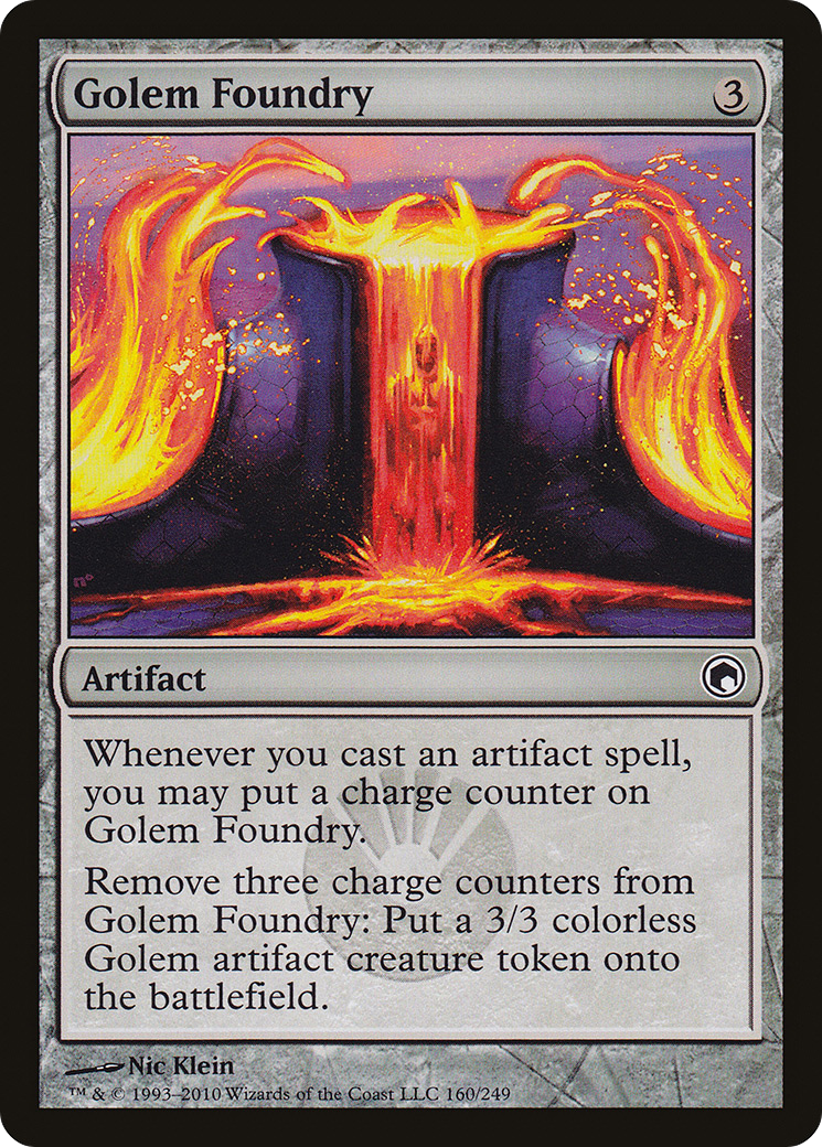 Golem Foundry (SOM-160) - Scars of Mirrodin Foil - Premium MTG Single from Wizards of the Coast - Just $1.77! Shop now at Game Crave Tournament Store