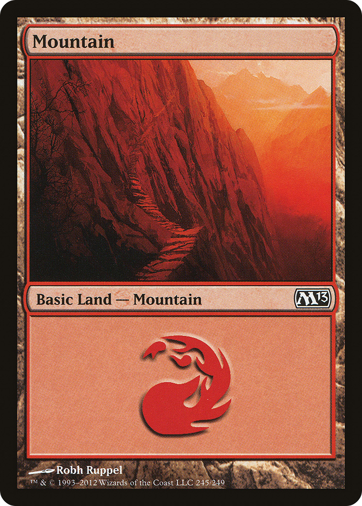 Mountain (M13-245) - Magic 2013 - Premium MTG Single from Wizards of the Coast - Just $0.08! Shop now at Game Crave Tournament Store