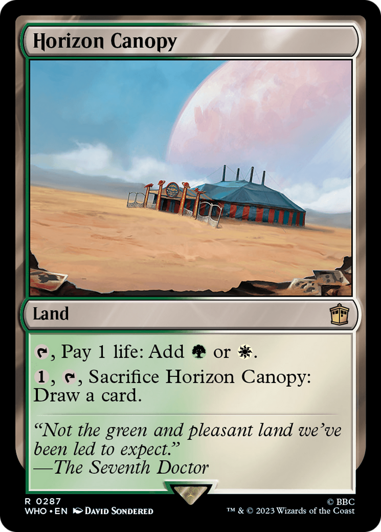 Horizon Canopy (WHO-287) - Doctor Who Foil - Premium MTG Single from Wizards of the Coast - Just $0.97! Shop now at Game Crave Tournament Store