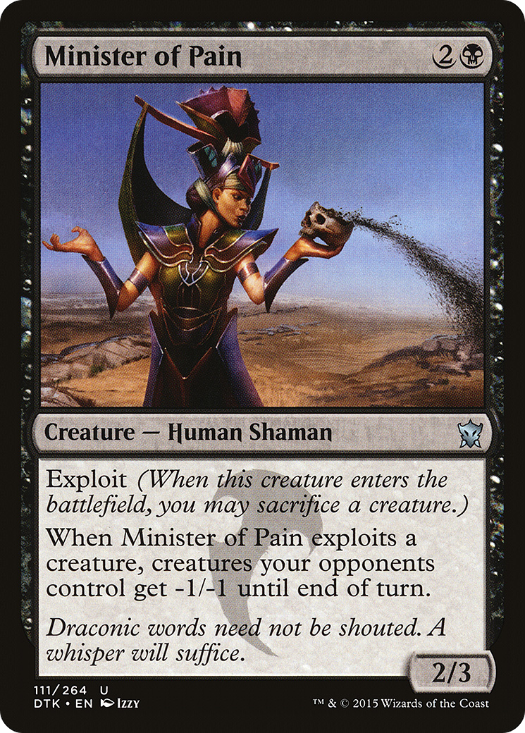 Minister of Pain (DTK-111) - Dragons of Tarkir Foil - Premium MTG Single from Wizards of the Coast - Just $0.08! Shop now at Game Crave Tournament Store