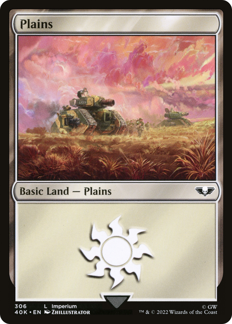 Plains (40K-306) - Warhammer 40,000 Commander - Premium MTG Single from Wizards of the Coast - Just $0.08! Shop now at Game Crave Tournament Store