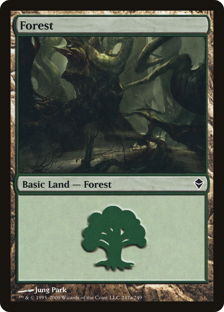 Forest (ZEN-247A) - Zendikar - Premium MTG Single from Wizards of the Coast - Just $0.08! Shop now at Game Crave Tournament Store