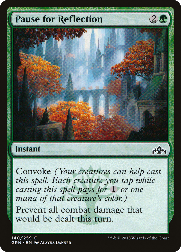 Pause for Reflection (GRN-140) - Guilds of Ravnica - Premium MTG Single from Wizards of the Coast - Just $0.08! Shop now at Game Crave Tournament Store