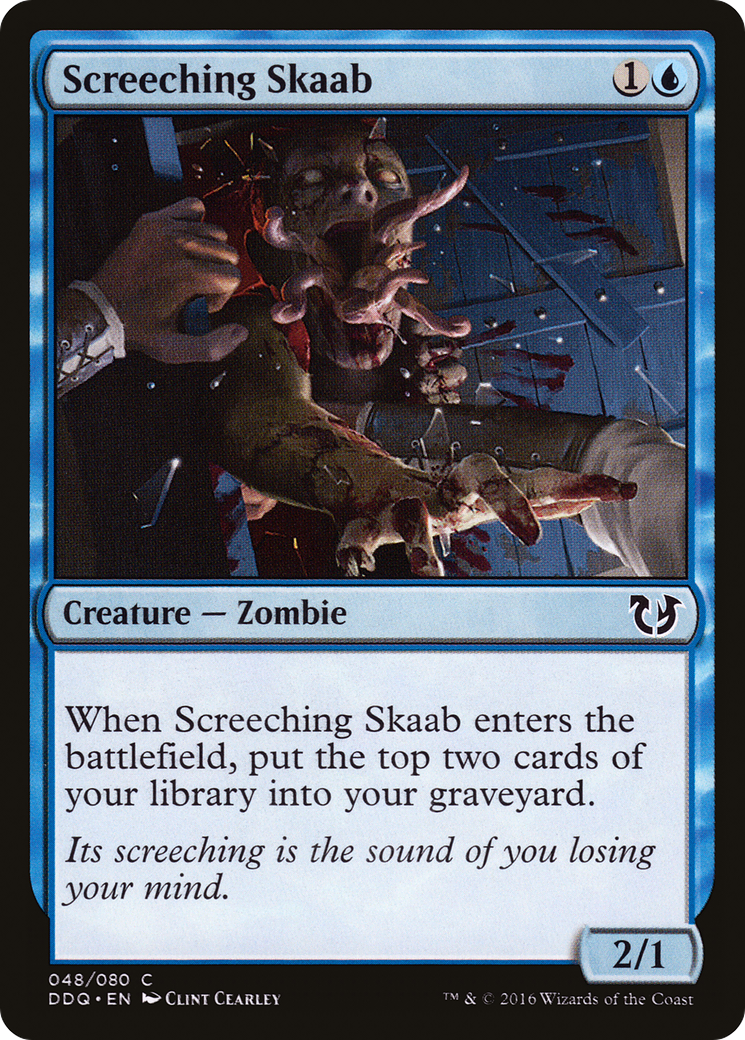 Screeching Skaab (DDQ-048) - Duel Decks: Blessed vs. Cursed - Premium MTG Single from Wizards of the Coast - Just $0.08! Shop now at Game Crave Tournament Store
