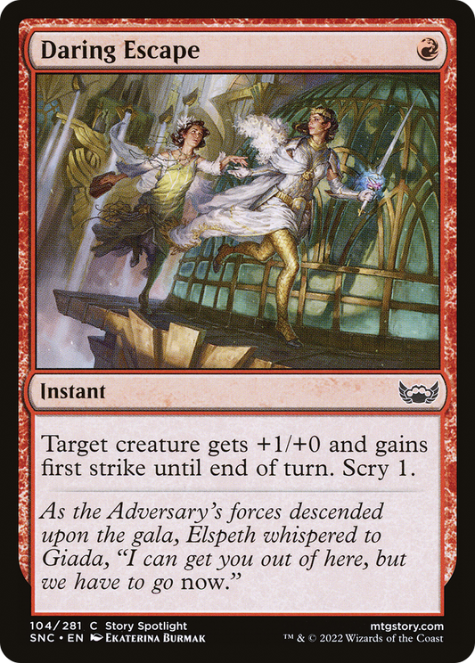 Daring Escape (SNC-104) - Streets of New Capenna - Premium MTG Single from Wizards of the Coast - Just $0.25! Shop now at Game Crave Tournament Store