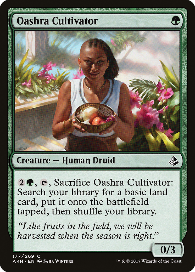 Oashra Cultivator (AKH-177) - Amonkhet Foil - Premium MTG Single from Wizards of the Coast - Just $0.25! Shop now at Game Crave Tournament Store