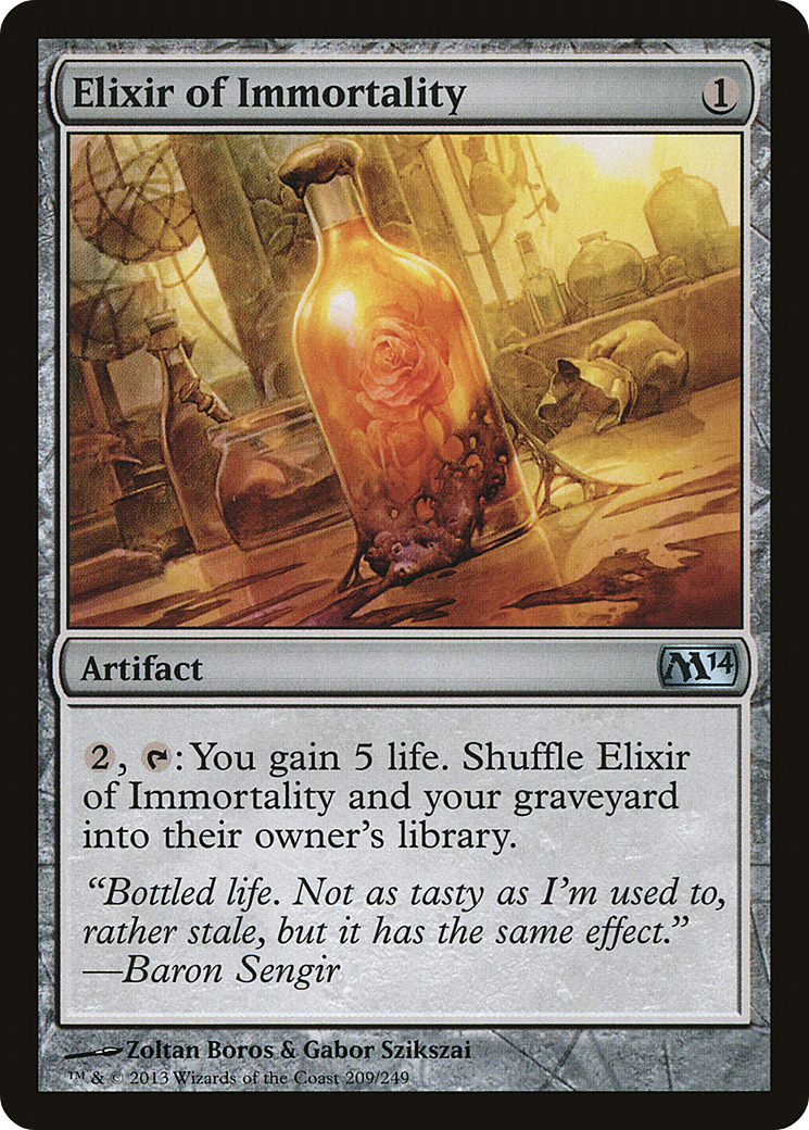 Elixir of Immortality (M14-209) - Magic 2014 - Premium MTG Single from Wizards of the Coast - Just $0.15! Shop now at Game Crave Tournament Store