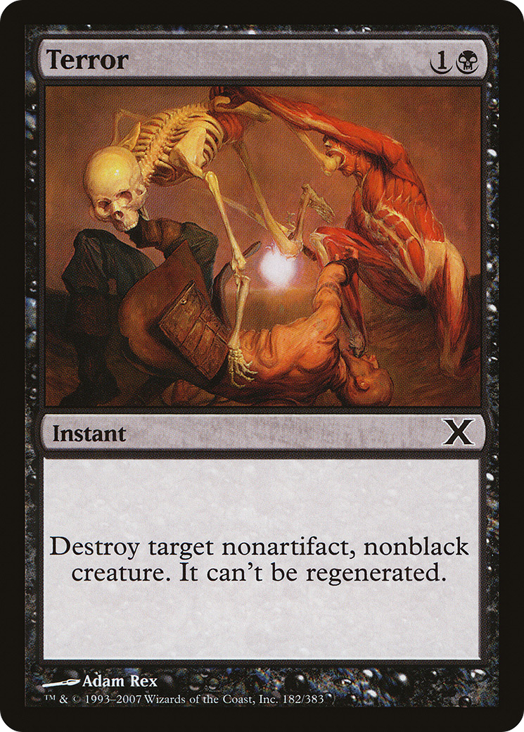 Terror (10E-182) - Tenth Edition Foil - Premium MTG Single from Wizards of the Coast - Just $0.62! Shop now at Game Crave Tournament Store