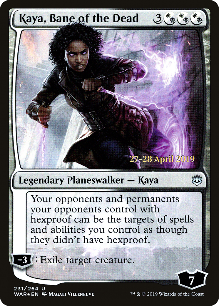 Kaya, Bane of the Dead (PWAR-231S) - War of the Spark Promos Foil - Premium MTG Single from Wizards of the Coast - Just $0.37! Shop now at Game Crave Tournament Store