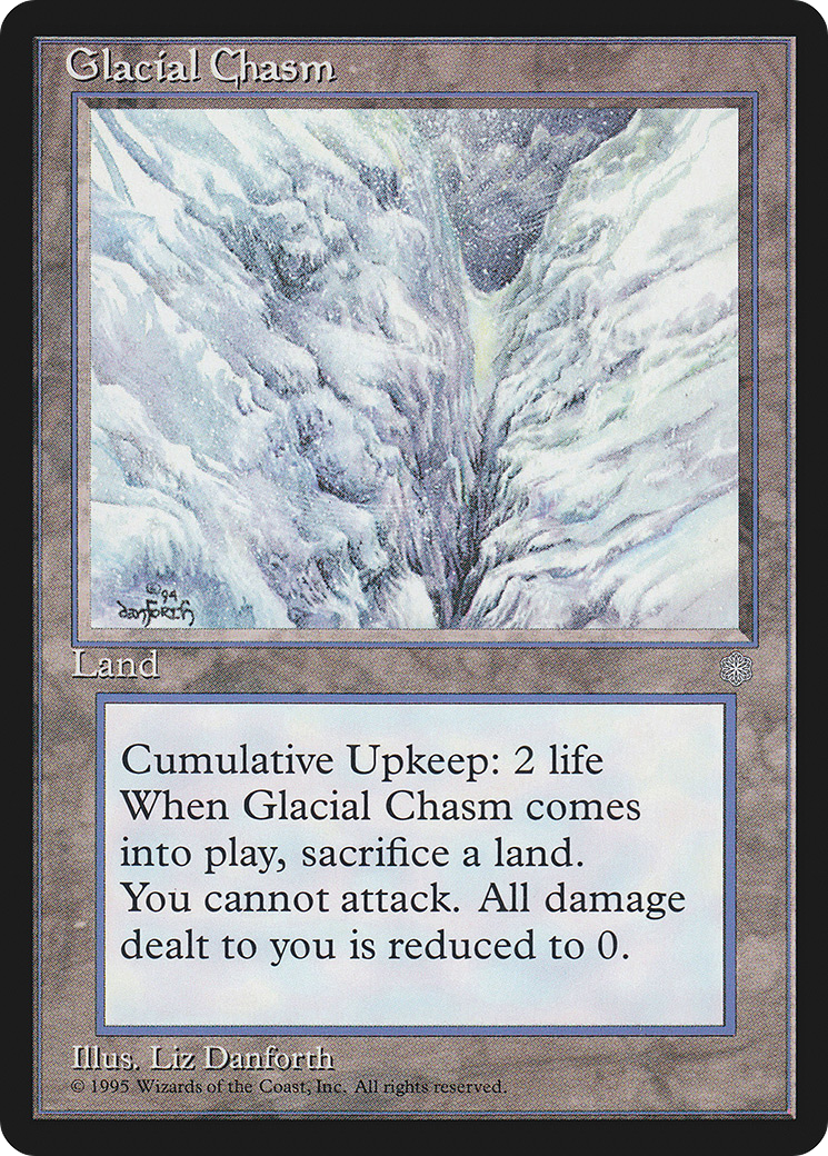 Glacial Chasm (ICE-353) - Ice Age - Premium MTG Single from Wizards of the Coast - Just $3.51! Shop now at Game Crave Tournament Store