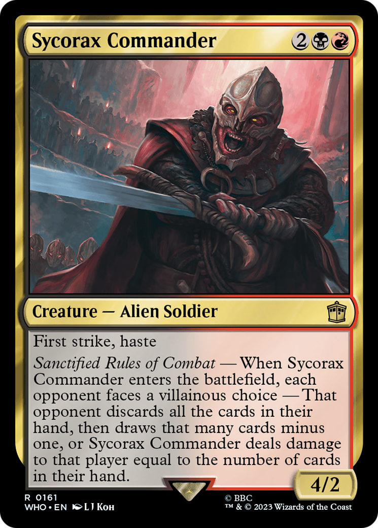 Sycorax Commander (WHO-161) - Doctor Who Foil - Premium MTG Single from Wizards of the Coast - Just $0.08! Shop now at Game Crave Tournament Store