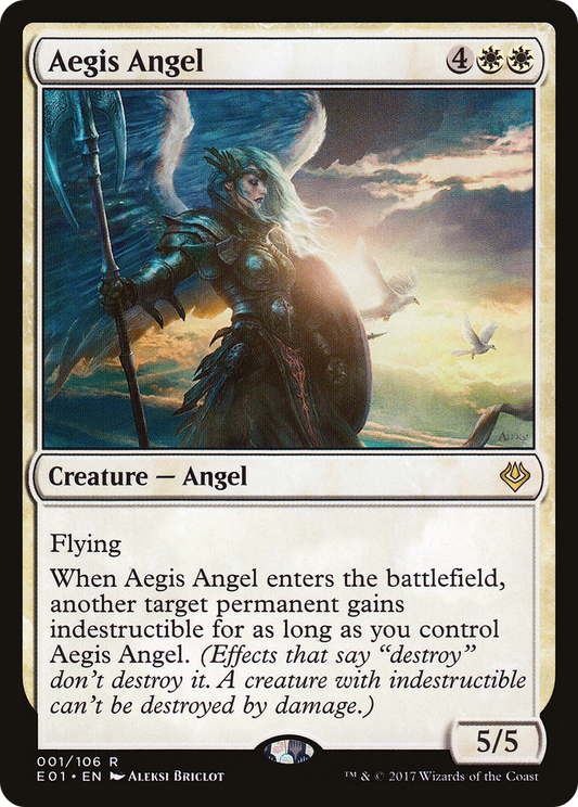 Aegis Angel (E01-001) - Archenemy: Nicol Bolas - Premium MTG Single from Wizards of the Coast - Just $0.09! Shop now at Game Crave Tournament Store