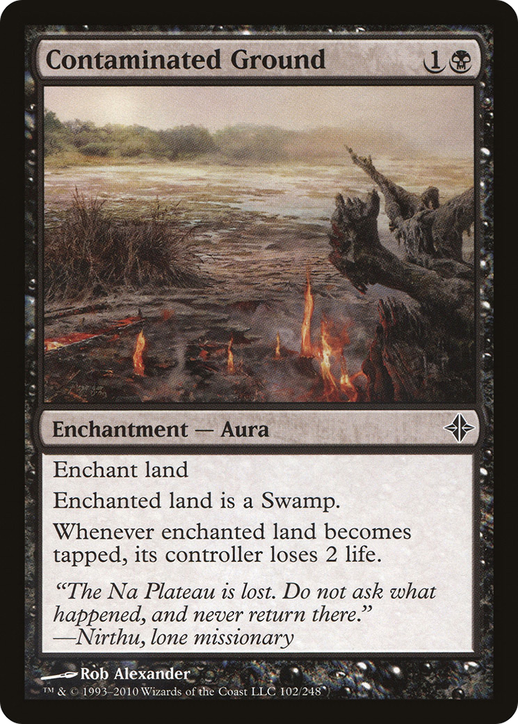 Contaminated Ground (ROE-102) - Rise of the Eldrazi Foil - Premium MTG Single from Wizards of the Coast - Just $0.29! Shop now at Game Crave Tournament Store