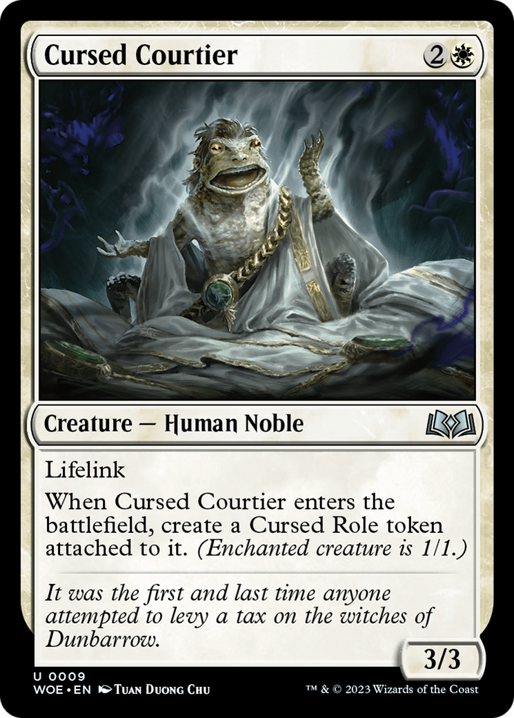 Cursed Courtier (WOE-009) - Wilds of Eldraine - Premium MTG Single from Wizards of the Coast - Just $0.08! Shop now at Game Crave Tournament Store