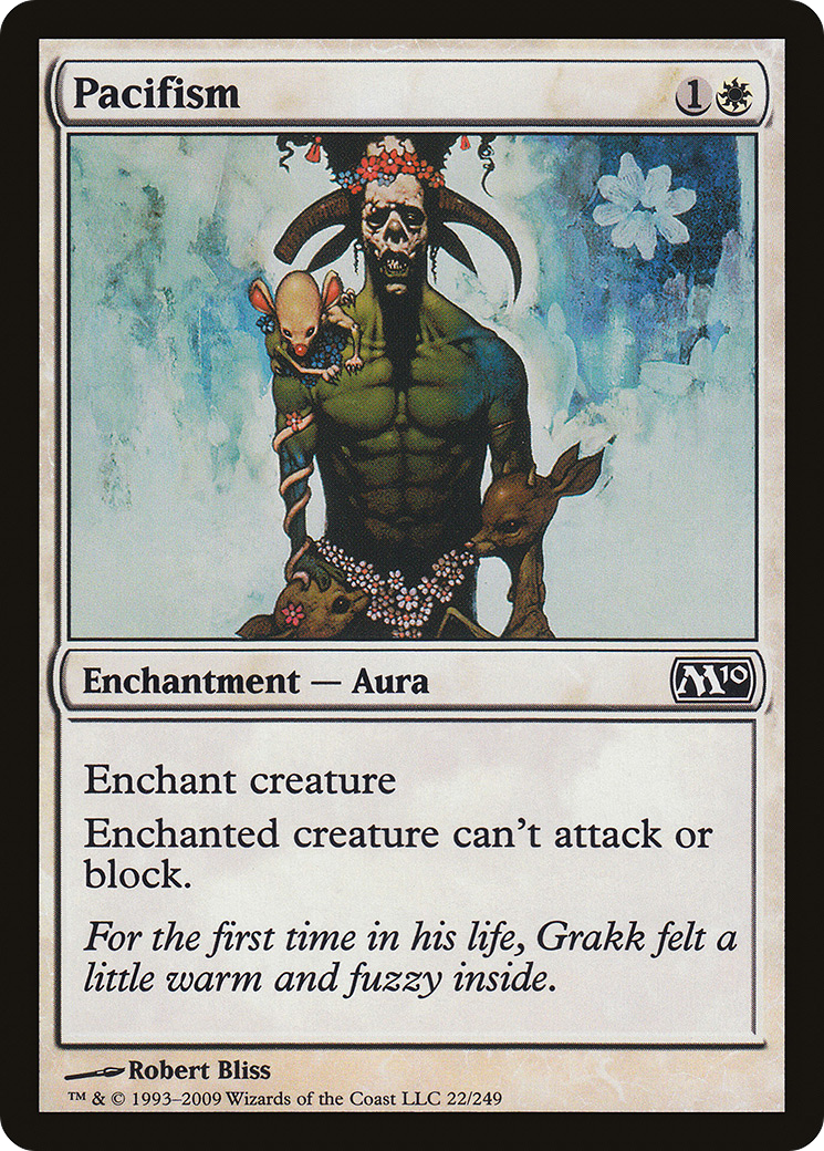 Pacifism (M10-022) - Magic 2010 Foil - Premium MTG Single from Wizards of the Coast - Just $0.08! Shop now at Game Crave Tournament Store