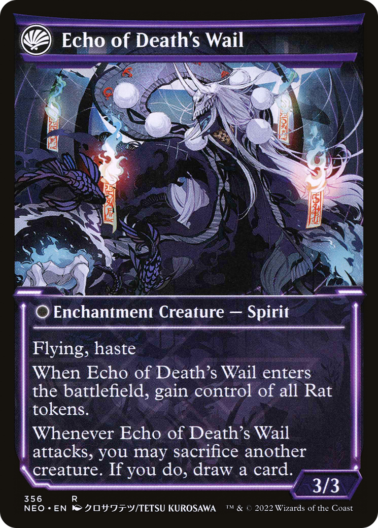Tribute to Horobi // Echo of Death's Wail (NEO-356) - Kamigawa: Neon Dynasty: (Showcase, fandfc) Foil - Premium MTG Single from Wizards of the Coast - Just $0.22! Shop now at Game Crave Tournament Store