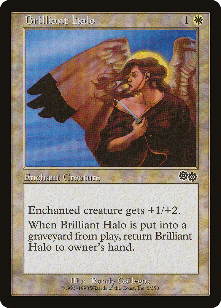 Brilliant Halo (USG-005) - Urza's Saga - Premium MTG Single from Wizards of the Coast - Just $0.25! Shop now at Game Crave Tournament Store