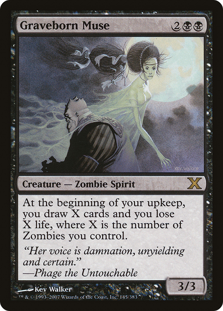 Graveborn Muse (10E-145) - Tenth Edition Foil - Premium MTG Single from Wizards of the Coast - Just $15.98! Shop now at Game Crave Tournament Store